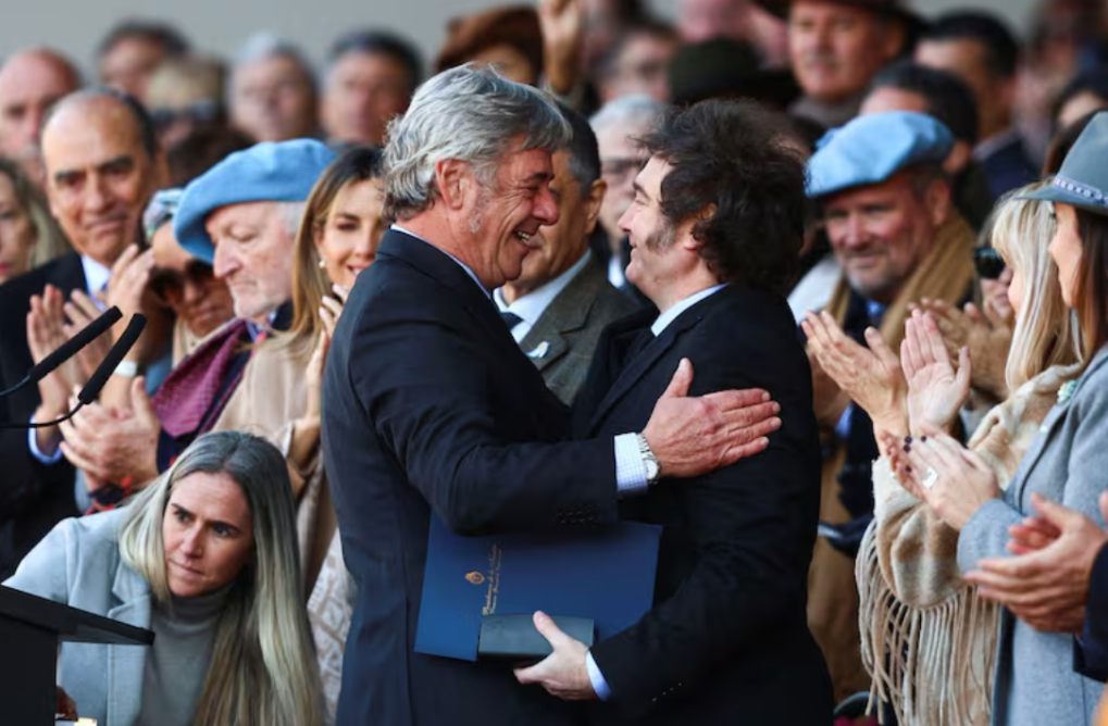 Nicolás Pino, presidente de la Sociedad Rural, festejó la eliminación de las retenciones a los&nbsp;granos